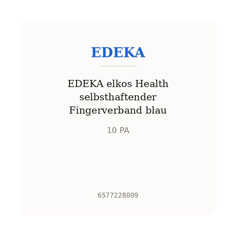 EDEKA elkos Health selbsthaftender Fingerverband blau