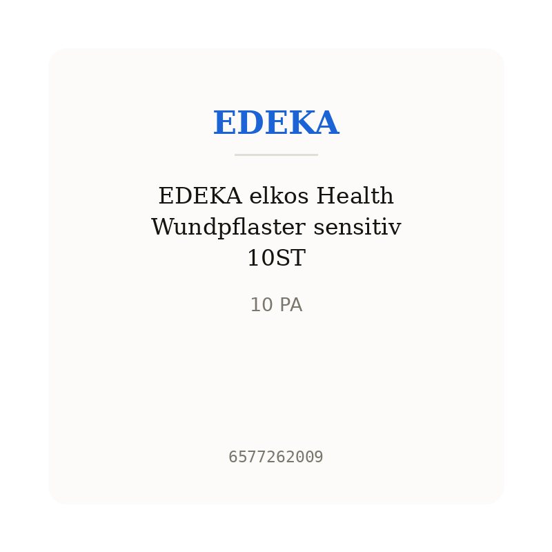 EDEKA elkos Health Wundpflaster sensitiv 10ST