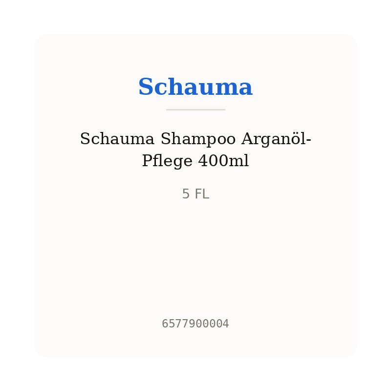 Schauma Shampoo Arganöl-Pflege 400ml