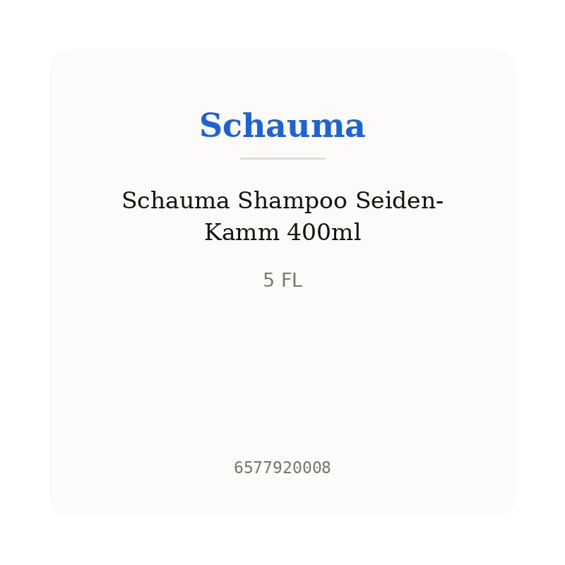 Schauma Shampoo Seiden-Kamm 400ml