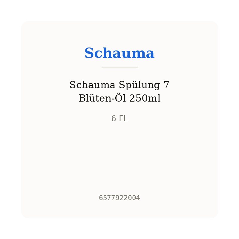 Schauma Spülung 7 Blüten-Öl 250ml