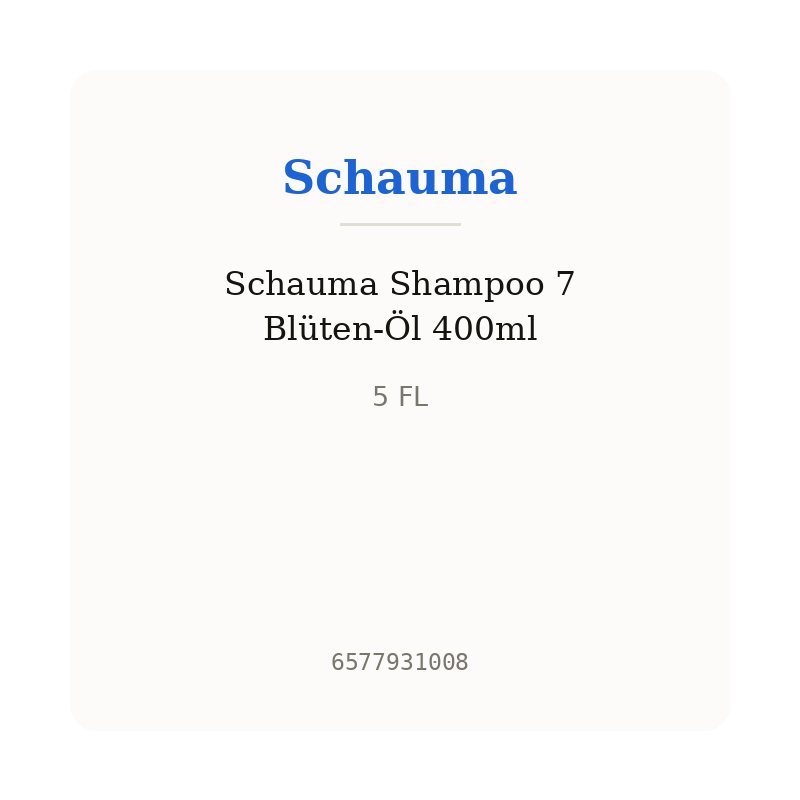 Schauma Shampoo 7 Blüten-Öl 400ml