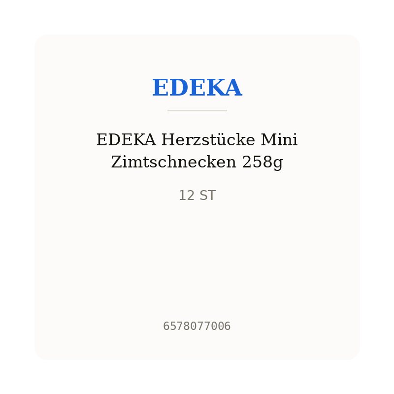 EDEKA Herzstücke Mini Zimtschnecken 258g