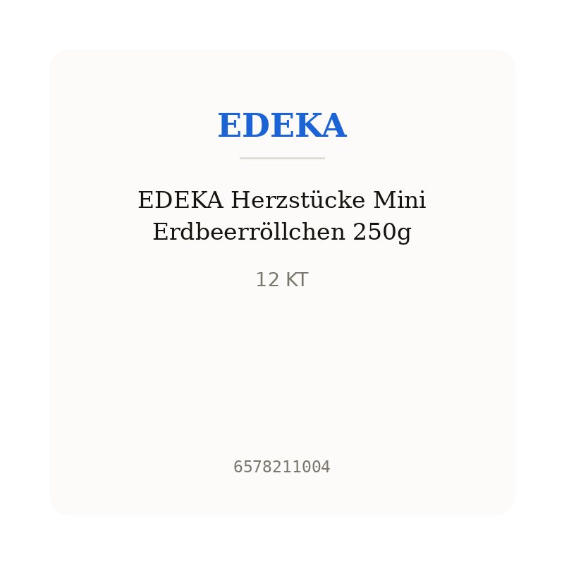 EDEKA Herzstücke Mini Erdbeerröllchen 250g