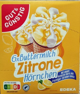 GUT&GÜNSTIG Buttermilch Zitrone Hörnchen 6x120ml