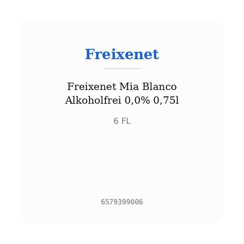 Freixenet Mia Blanco Alkoholfrei 0,0% 0,75l