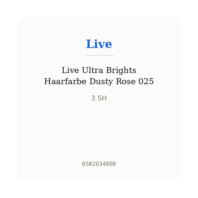 Live Ultra Brights Haarfarbe Dusty Rose 025