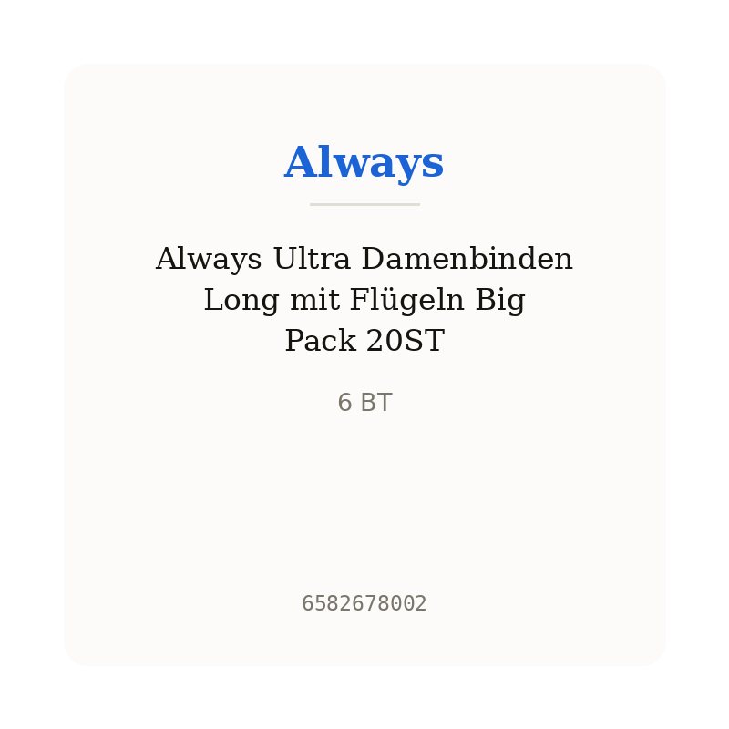 Always Ultra Damenbinden Long mit Flügeln Big Pack 20ST