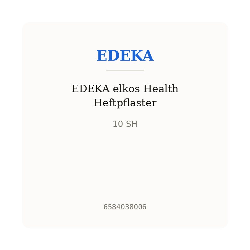 EDEKA elkos Health Heftpflaster