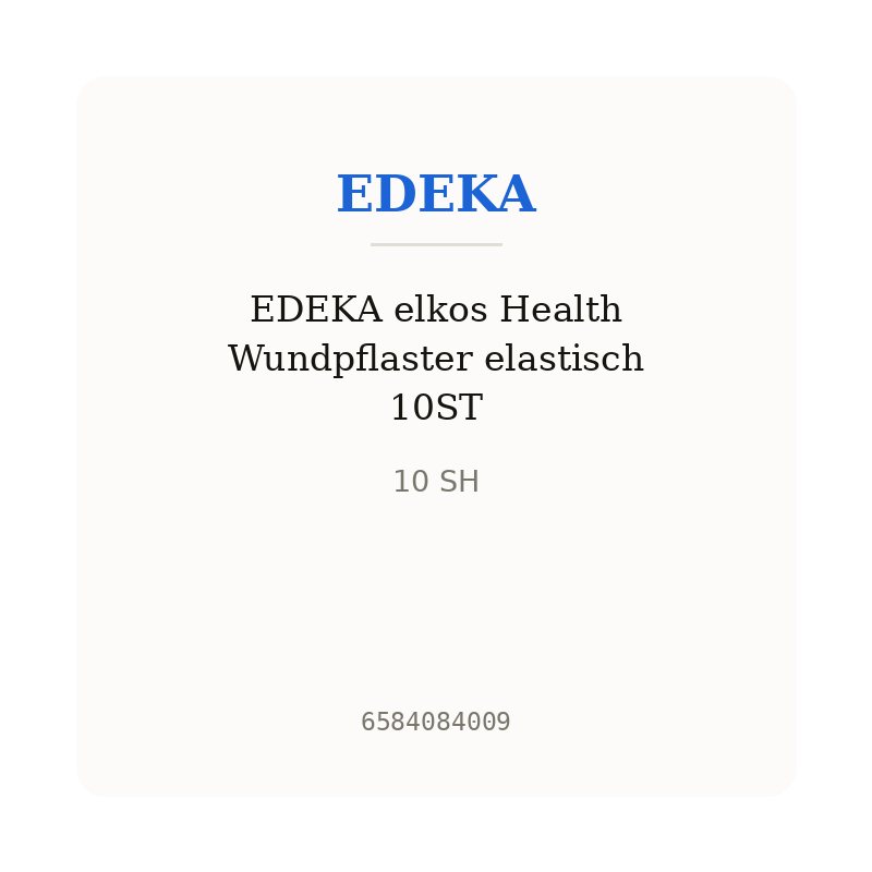 EDEKA elkos Health Wundpflaster elastisch 10ST