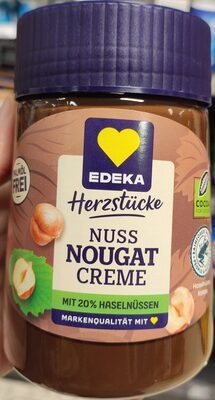 EDEKA Herzstücke Nuss Nougat Creme Palmfrei 400g