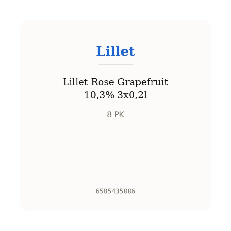 Lillet Rose Grapefruit 10,3% 3x0,2l