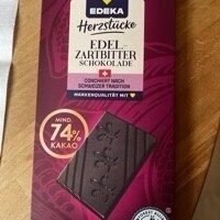 EDEKA Herzstücke Schweizer Edelbitter 74% 100g