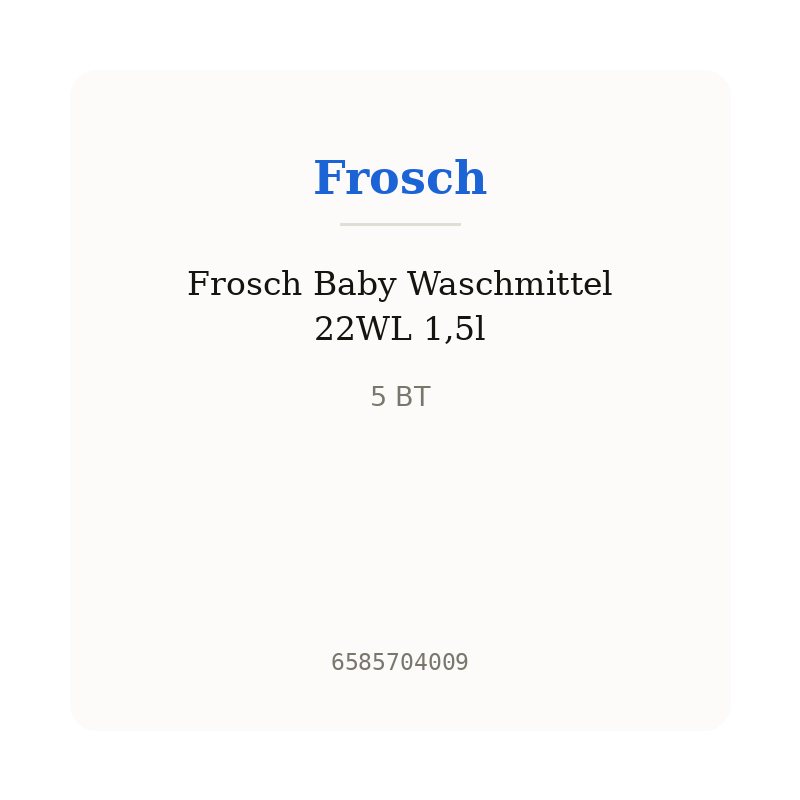 Frosch Baby Waschmittel 22WL 1,5l