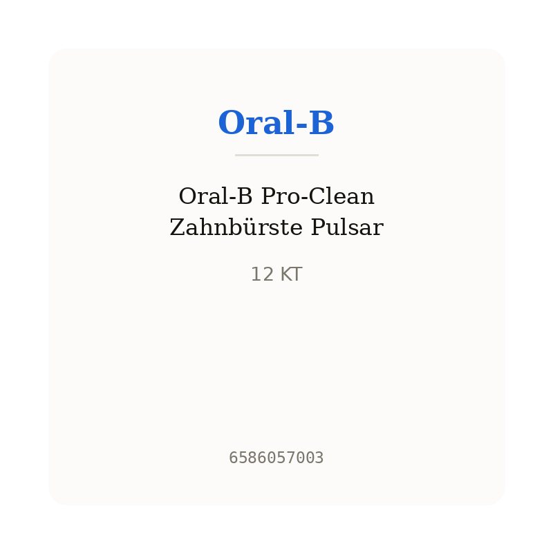 Oral-B Pro-Clean Zahnbürste Pulsar