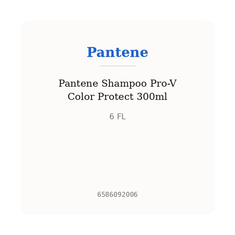 Pantene Shampoo Pro-V Color Protect 300ml