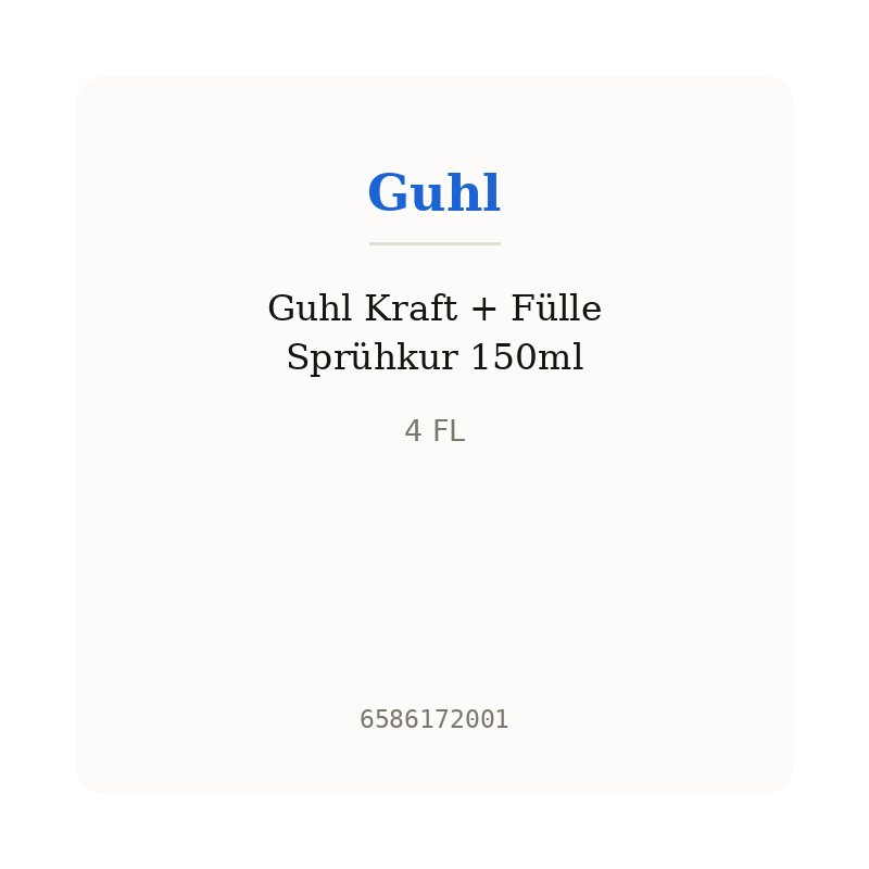 Guhl Kraft + Fülle Sprühkur 150ml
