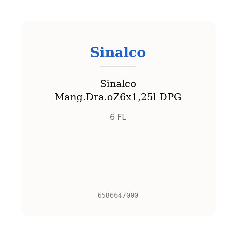 Sinalco Mang.Dra.oZ6x1,25l DPG