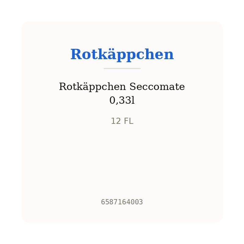 Rotkäppchen Seccomate 0,33l