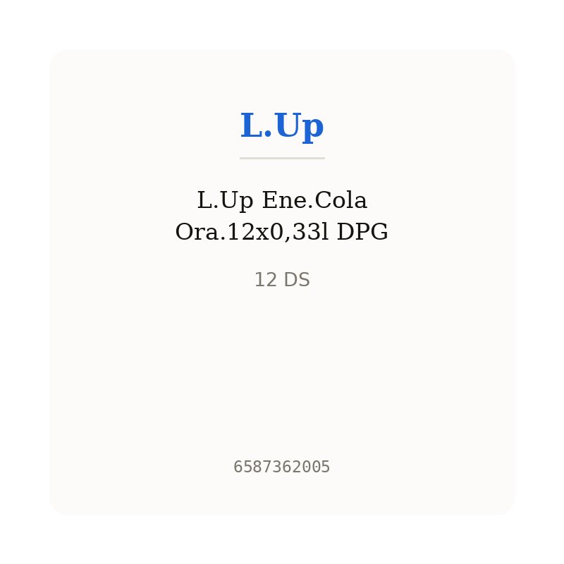 L.Up Ene.Cola Ora.12x0,33l DPG