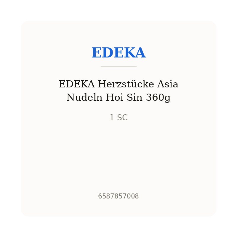 EDEKA Herzstücke Asia Nudeln Hoi Sin 360g