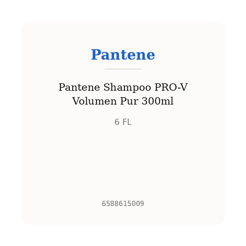 Pantene Shampoo PRO-V Volumen Pur 300ml