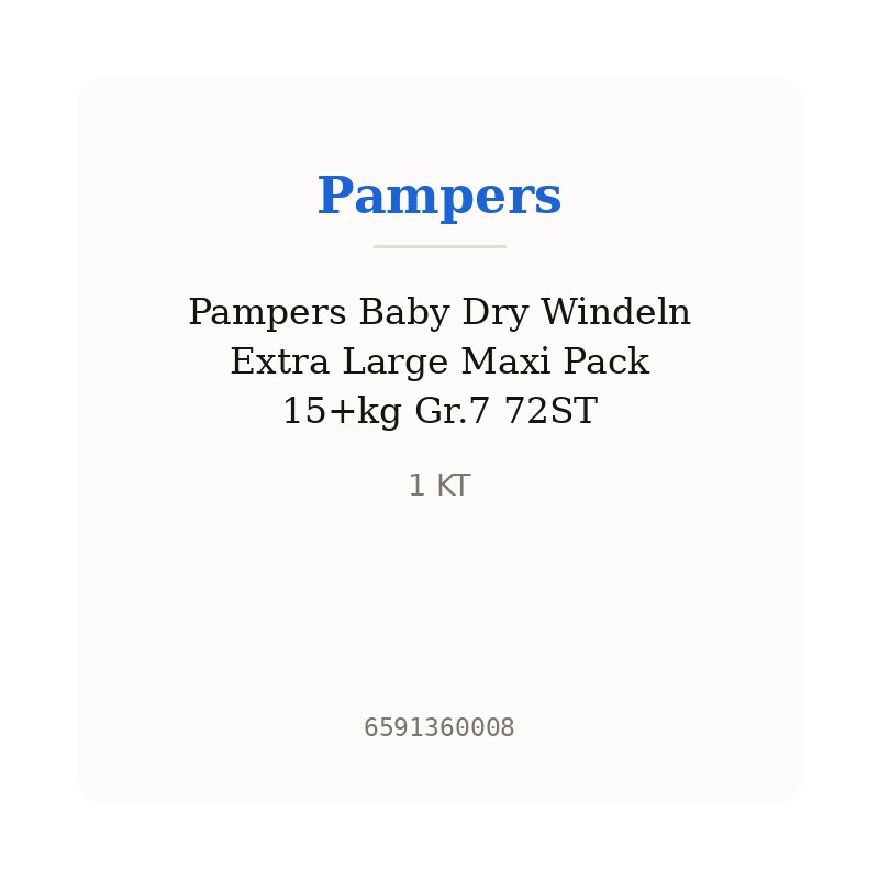 Pampers Baby Dry Windeln Extra Large Maxi Pack 15+kg Gr.7 72ST