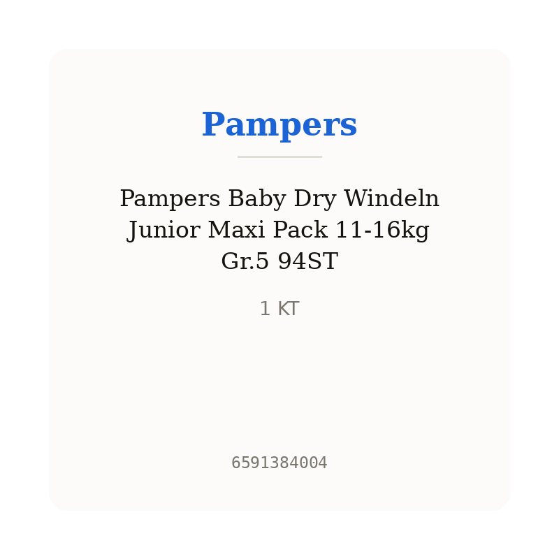 Pampers Baby Dry Windeln Junior Maxi Pack 11-16kg Gr.5 94ST