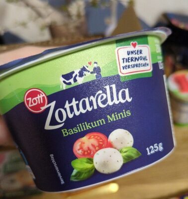 Zottarella Basilikum Minis 45% Vollfettstufe 250g