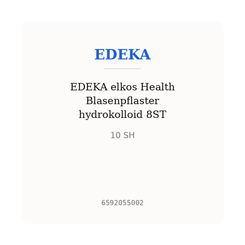EDEKA elkos Health Blasenpflaster hydrokolloid 8ST
