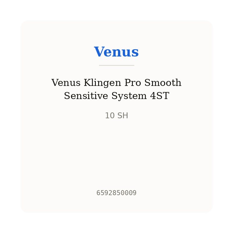 Venus Klingen Pro Smooth Sensitive System 4ST