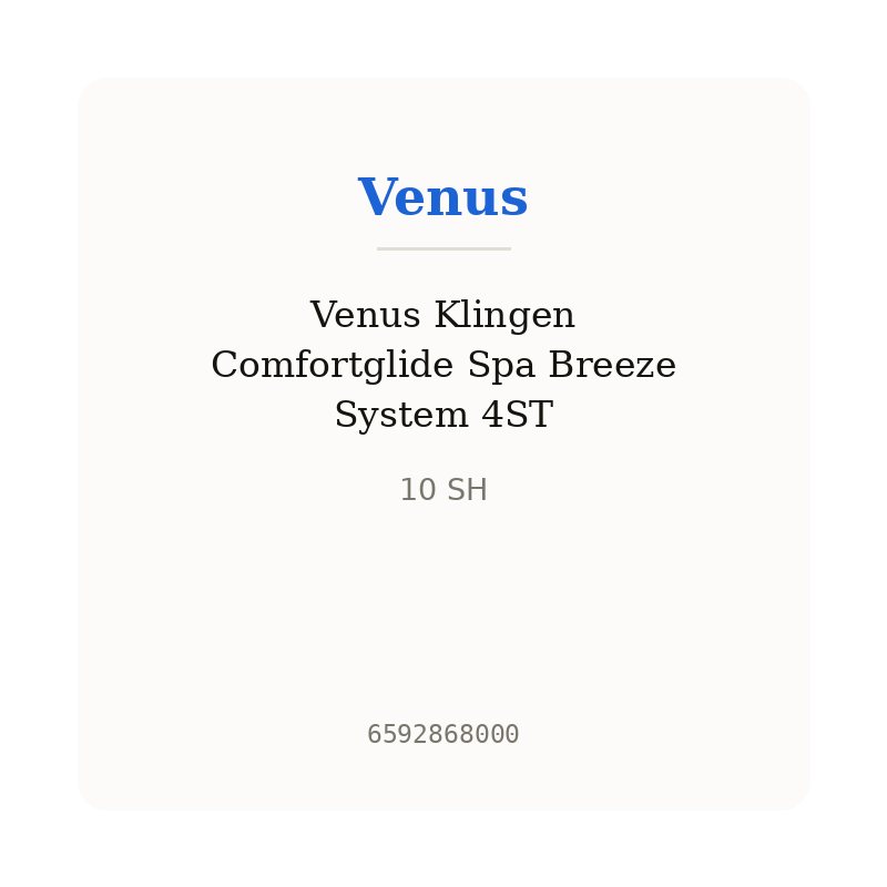Venus Klingen Comfortglide Spa Breeze System 4ST