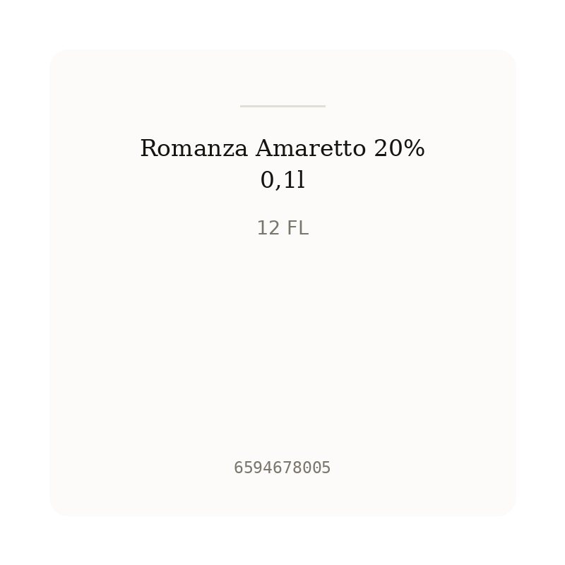 Romanza Amaretto 20% 0,1l