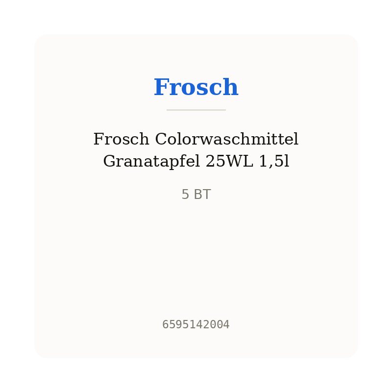 Frosch Colorwaschmittel Granatapfel 25WL 1,5l
