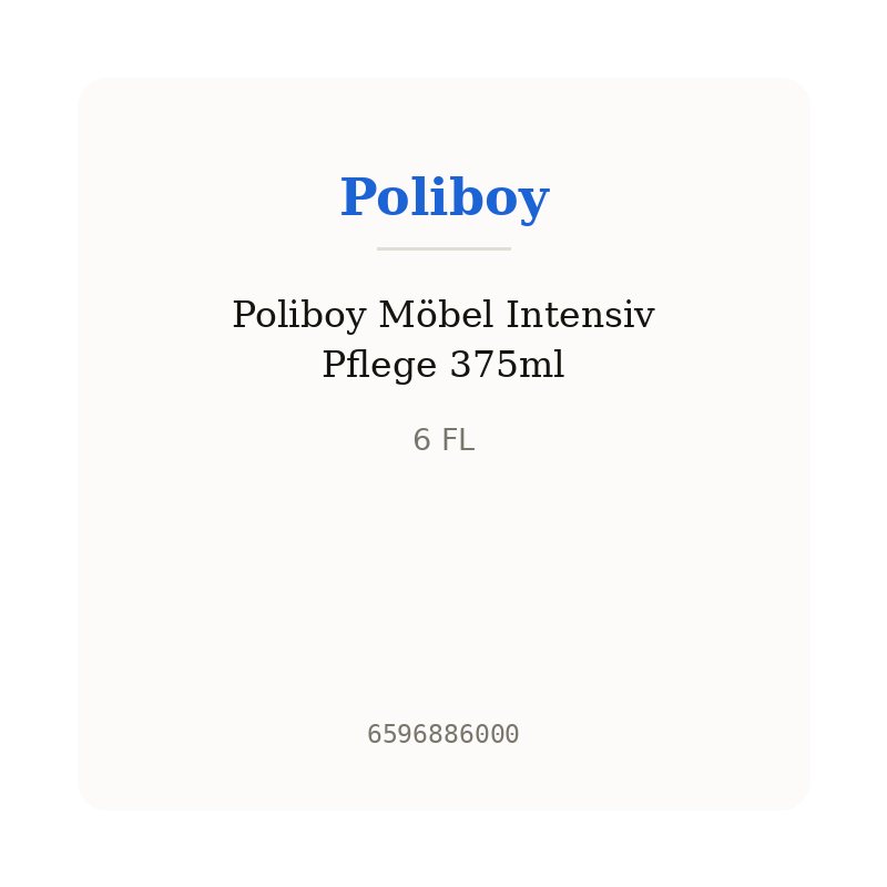 Poliboy Möbel Intensiv Pflege 375ml