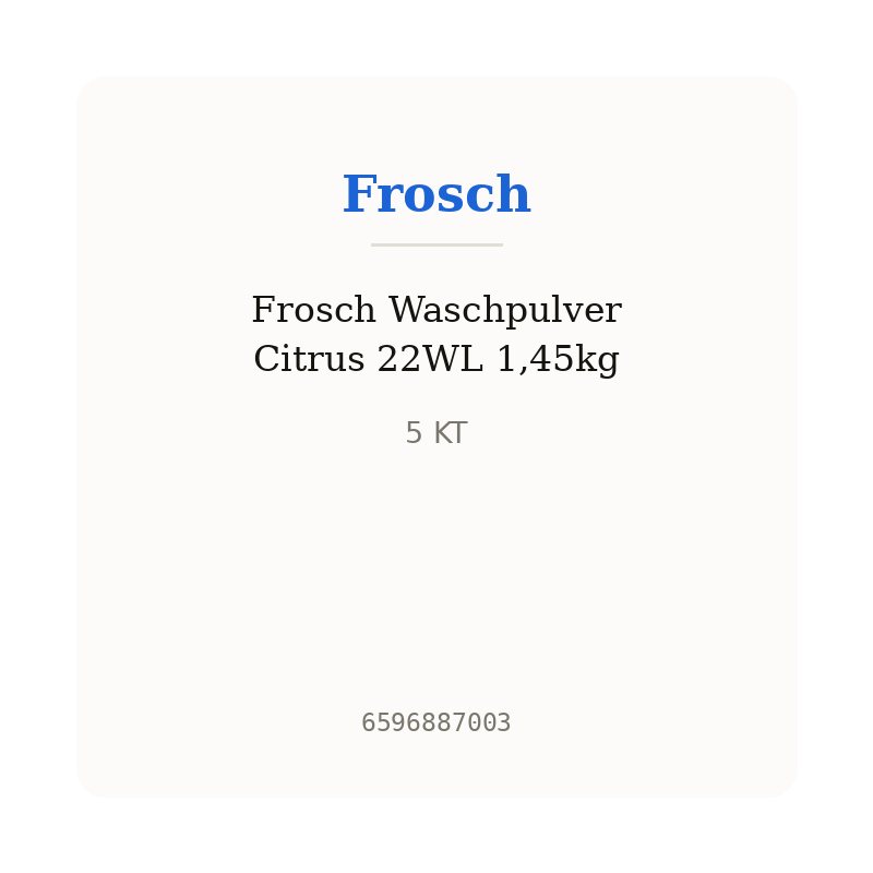 Frosch Waschpulver Citrus 22WL 1,45kg