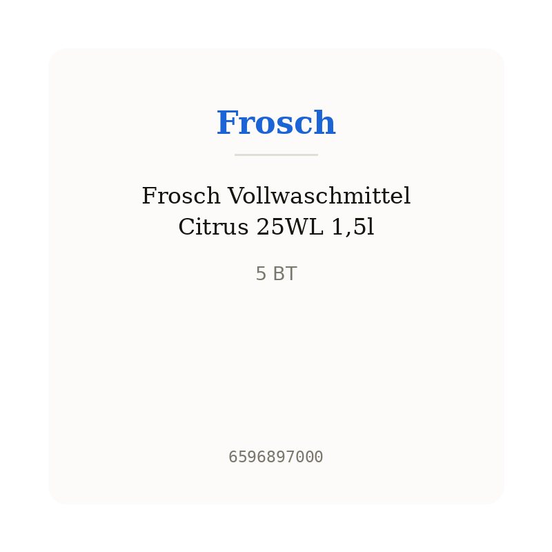 Frosch Vollwaschmittel Citrus 25WL 1,5l