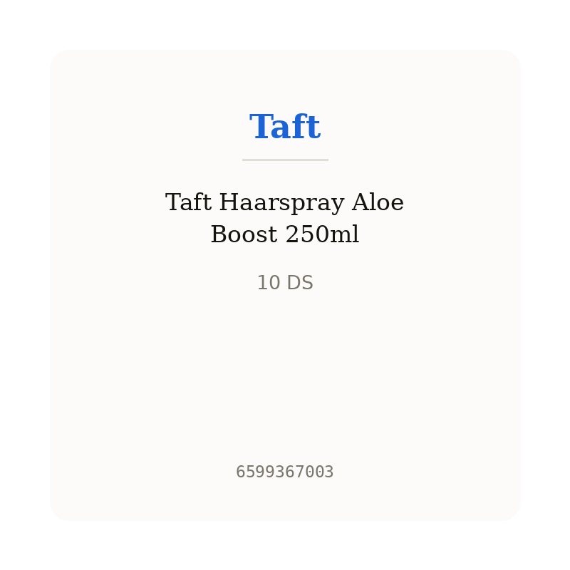 Taft Haarspray Aloe Boost 250ml