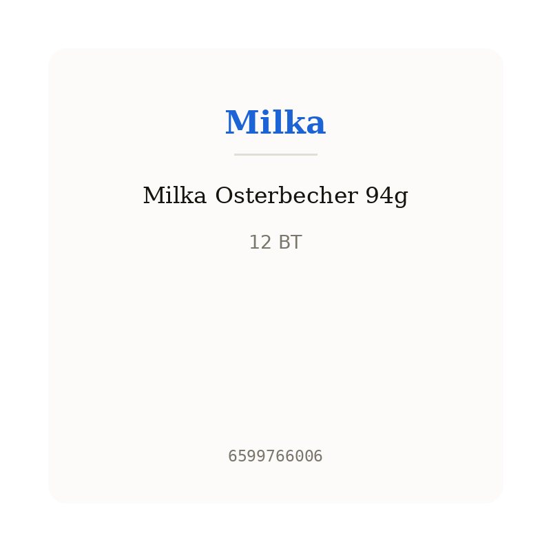 Milka Osterbecher 94g