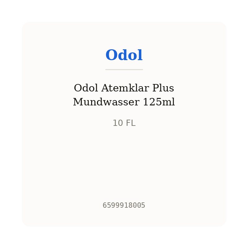 Odol Atemklar Plus Mundwasser 125ml