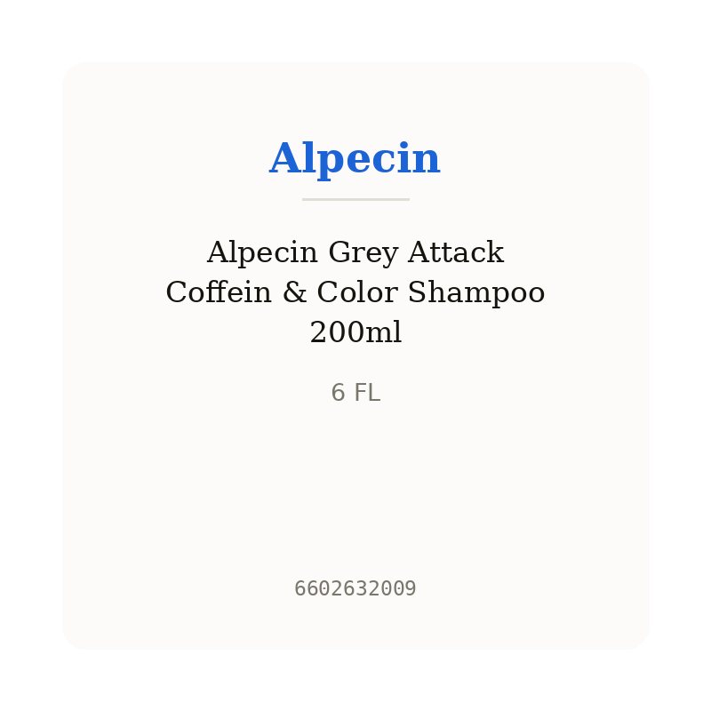 Alpecin Grey Attack Coffein & Color Shampoo 200ml