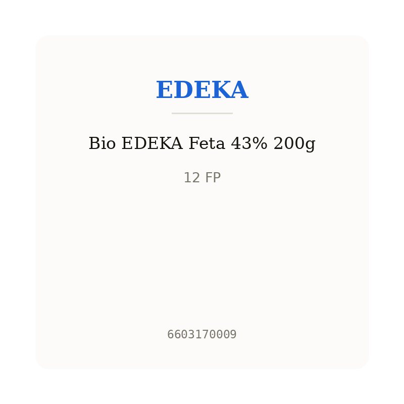 Bio EDEKA Feta 43% 200g