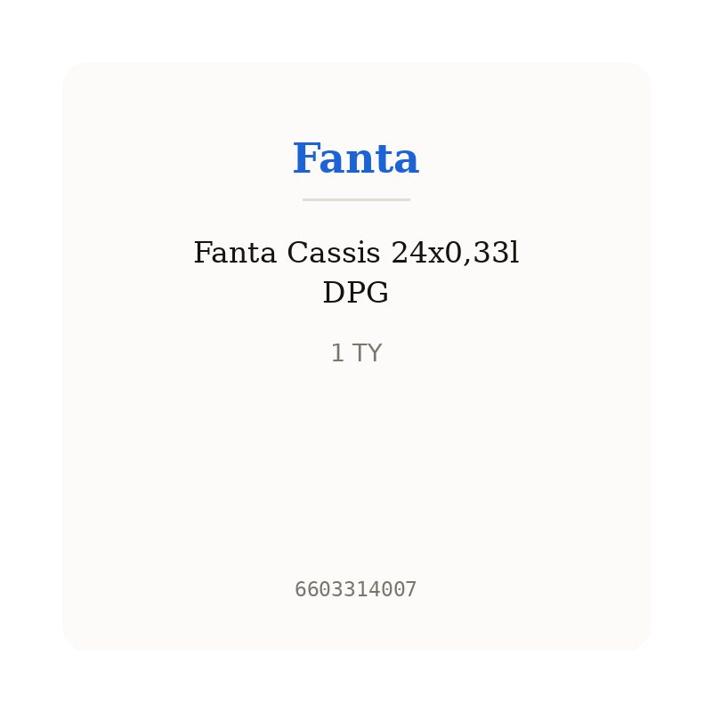 Fanta Cassis 24x0,33l DPG