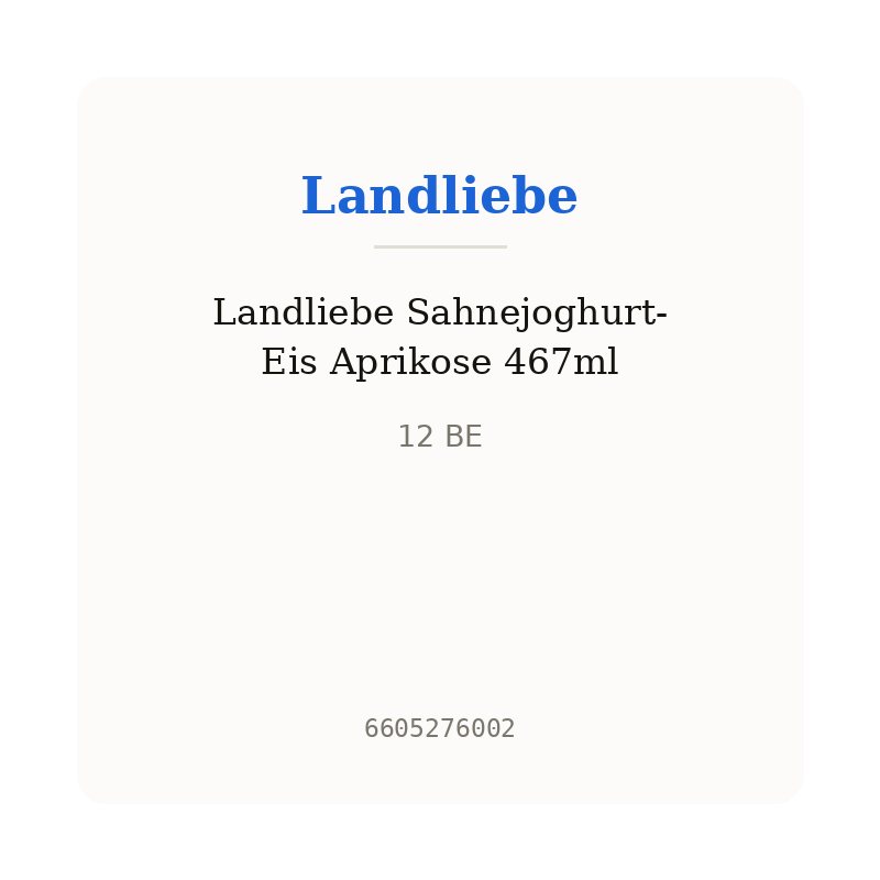 Landliebe Sahnejoghurt-Eis Aprikose 467ml