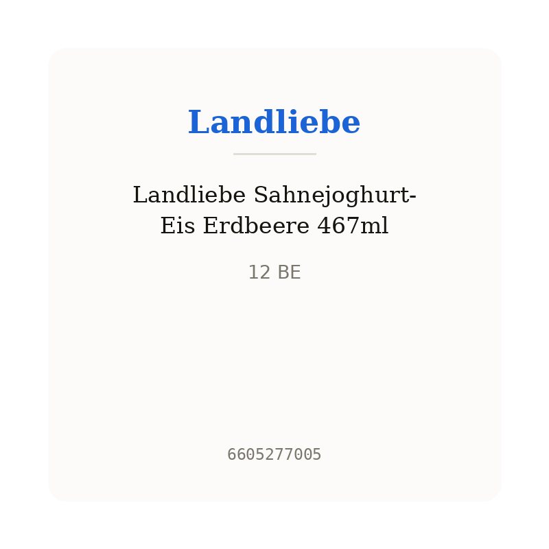 Landliebe Sahnejoghurt-Eis Erdbeere 467ml