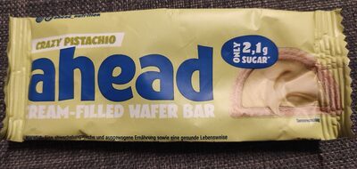 Ahead Crazy Pistachio Wafer Bar 30g