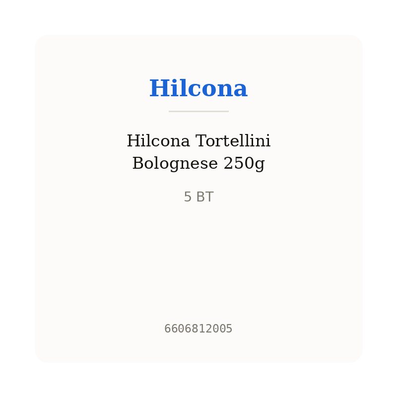 Hilcona Tortellini Bolognese 250g