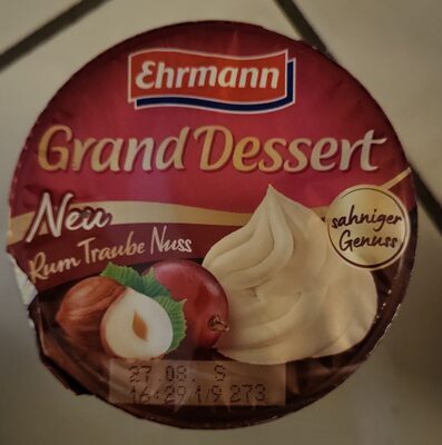 Ehrmann Grand Dessert Rum Traube Nuss 190g