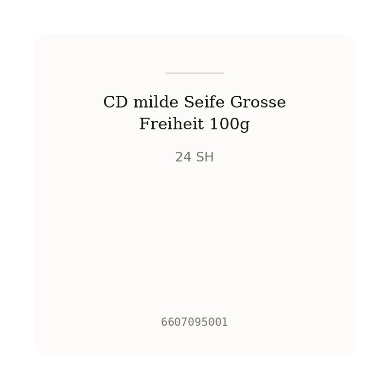 CD milde Seife Grosse Freiheit 100g