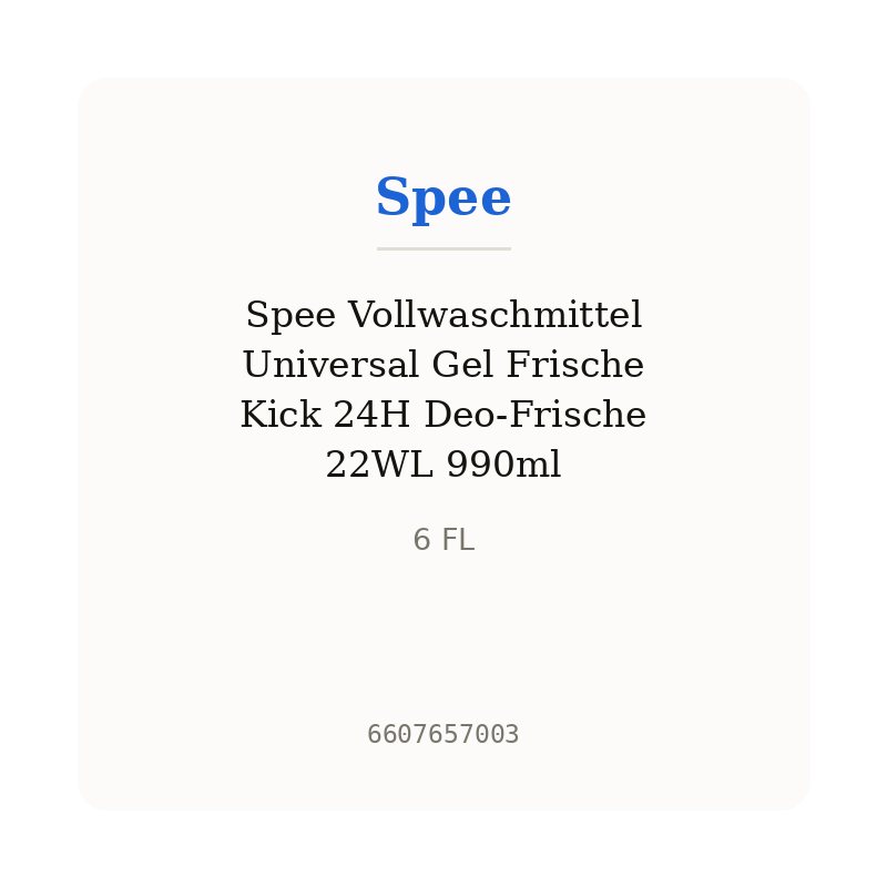 Spee Vollwaschmittel Universal Gel Frische Kick 24H Deo-Frische 22WL 990ml